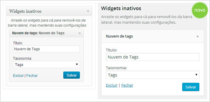 Widgets Inativos no WordPress